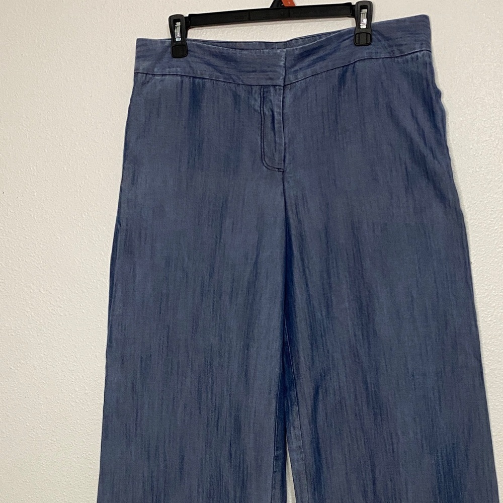 Tommy Bahama Blue Straight Leg Pants Size 10 100% tencel lyosel - Picture 3 of 16